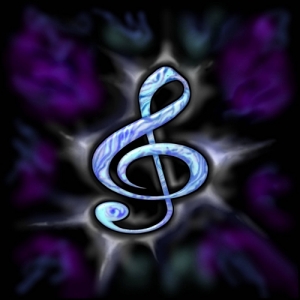 Glowing G-clef Logo